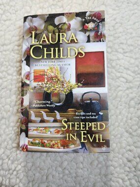 Laura Childs Steeped in Evil Paperback Berkley Prime Crime Tea Shop Mystery